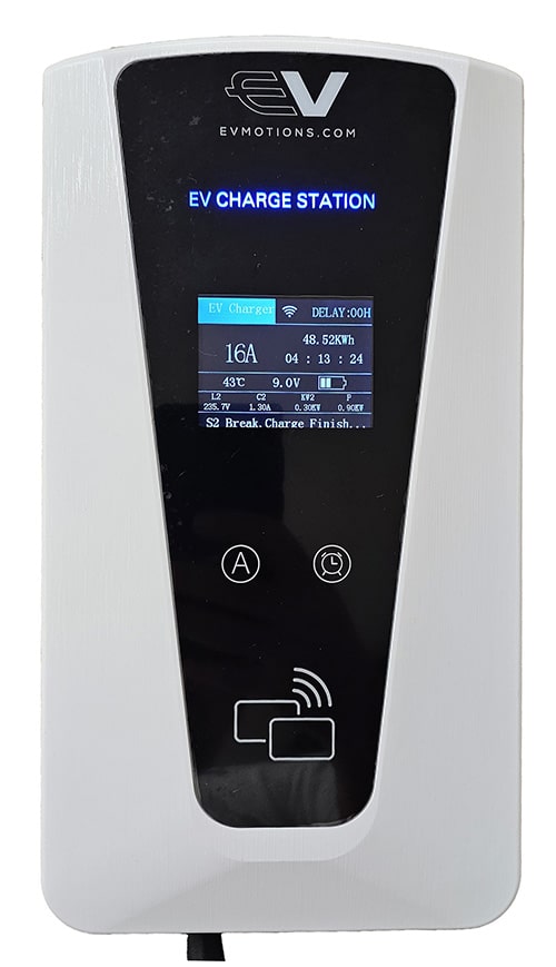 1-EVMOTIONS Delta Smart Wallbox Type2 22kw Wi-Fi EV-kaapeli